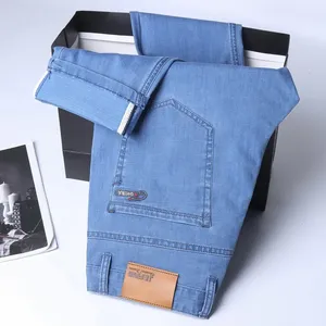 Jean Droit Homme en Toile Très Demandé, Séchage Rapide, Respirant, Léger, Couleur Personnalisable, Tendance Hiver, Motif Uni, 100% Coton - Product Image 5