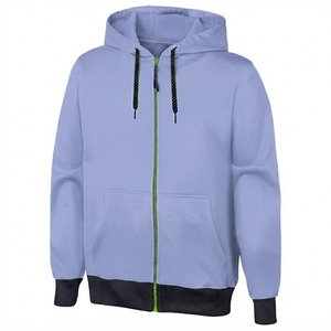 Vente en gros d'usine, sweat à capuche personnalisé pour homme en coton écologique avec fermeture éclair, œillets, cordons de serrage, doublure vintage, qualité supérieure - Product Image 5