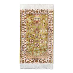 Alfombra de Oración Persa Tradicional con Diseño Floral, Alfombra Islámica de Lujo para Namaz, Hecha a Mano, Decorativa, para el Hogar Musulmán, Regalo para la Mezquita - Product Image 6