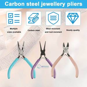 3Pcs Stainless Steel Jewelry <b>Pliers</b> <b>Set</b> Needle Nose Round Nose Wire Cutter Jewelry Making Tools for Repair Crafting DIY - Product Image 2