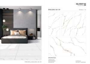 Elegante Baldosa de Porcelana Brillante 600x1200, Formato Grande, Superficie Pulida Premium, para Paredes y Pisos, Uso Interior y Exterior Moderno - Product Image 3