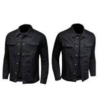 Veste en jean pour homme de haute qualité, surdimensionnée, avec logo sur le devant, respirante, écologique, 100% coton, décontractée, légère, pour l'extérieur