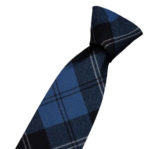 Corbata Clásica a Cuadros para Hombre, Corbata de Seda con Patrón Azul y Negro, Accesorio de Vestimenta Formal - Product Image 5