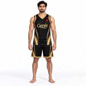 Ensemble d'uniformes de basketball pour équipe : Maillot et short respirants et légers pour l'entraînement et les matchs - Product Image 1