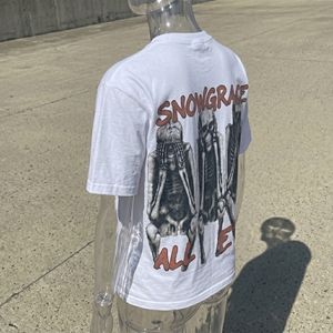 เสื้อยืดแขนสั้นผู้ชาย Snowgrace ผ้าฝ้ายทรงปกติ คอกลม พิมพ์ลายตัวอักษร ผ้าเจอร์ซีย์ สวมใส่สบาย - Product Image 6