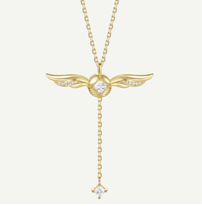 Collar de Diamantes con Corte Princesa en Oro Amarillo de 18K, Diseño Harry Potter, Hecho a Medida por ANSTER Factory, para Fiestas, Cumpleaños, Uso Diario, Regalo para Mujer - Product Image 4