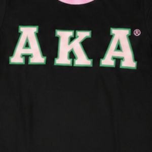 T-shirt Ringer Classique Rose Vert Noir pour Femme avec Lettres Brodées – Haut Décontracté à Manches Courtes, Vêtement Tendance et Élégant pour le Quotidien - Product Image 5