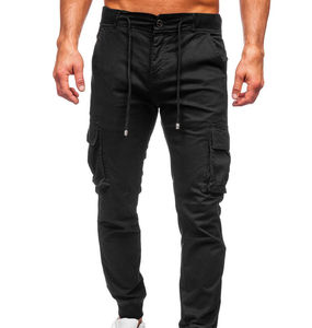 Men's <b>Black</b> Cargo <b>Pants</b> Elastic Waist Multiple Pockets Casual Breathable Woven Streetwear Joggers <b>Pants</b> - Product Image 5