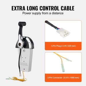 Caja de control remoto fueraborda Mercury PT de 2 tiempos montada en la parte superior 8M0059686 caja de cambios de acelerador marino interruptor de ajuste de potencia motores de barco - Product Image 6