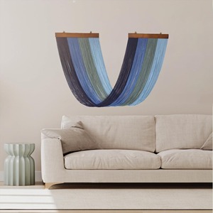 Tapiz de macramé multicolor estilo boho para decoración, agrega encanto boho colorido a la sala de estar, el dormitorio y los espacios de entrada. - Product Image 6