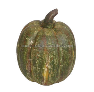 Decoración tradicional para el hogar con forma de calabaza verde para adornos decorativos de farolillos de hierro y decoración de festivales - Product Image 1