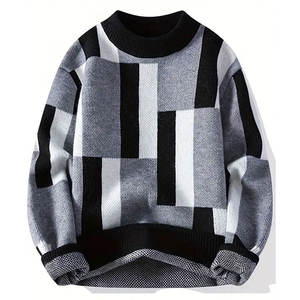 Custom Men's Vintage Wool Knitted <b>Cardigan</b> <b>Sweater</b> Anti-Pilling Breathable Long Sleeve Winter Front Logo - Product Image 5