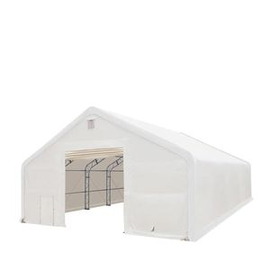 Abri de stockage agricole 40FT X 40FT avec bâche en PVC robuste de 21 oz et portes traversantes TMG DT4041 - Product Image 1