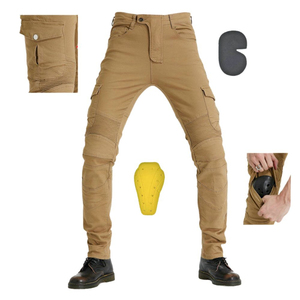 Pantalones de Motociclismo Transpirables para Hombre, Pantalones de Trabajo con Protección, Bolsillos para Rodilleras, Equipo de Ciclismo y Motociclismo para Exteriores - Product Image 5