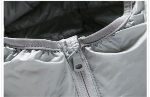 Vestes matelassées brillantes en duvet d'oie pour hommes, avec capuche, personnalisables avec logo, pour l'hiver – Vente en gros - Product Image 3