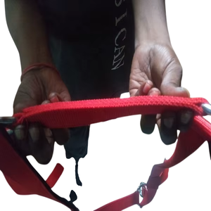 Custom Made Red Nylon Rope Horse Halter <b>Adjustable</b> <b>Strap</b> Durable High Quality Premium Fittings Equestrian Racing Riding - Product Image 6