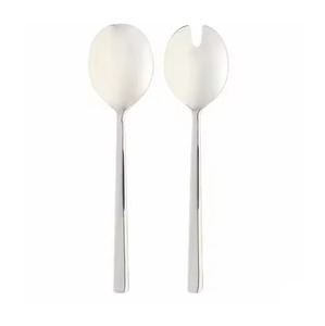 Premium Quality Metal Salad Server Set Stainless Steel Salad <b>Serving</b> <b>Spoon</b> Fork Kitchen Dining Table Use - Product Image 4