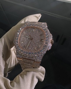 VVS Moissanite White Arabic Dial Stainless Steel Mechanical Movement <b>Waterproof</b> High Quality Unisex Luxury <b>Watch</b> - Product Image 3