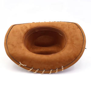 Wholesale Luxury Fashion Western Cowgirl Black Dallas <b>Cowboy</b> <b>Hats</b> Unisex Women 100% Australia Wool <b>Cowboy</b> <b>Hat</b> <b>for</b> <b>Men</b> - Product Image 6