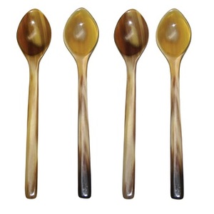 Best Quality Natural Buffalo Horn Flatware Spoon <b>Set</b> Eco-Friendly <b>Coffee</b> Tea <b>Wine</b> Utensils Kitchenware <b>Dinnerware</b> Horn Spoons - Product Image 5