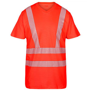 Polo de travail haute visibilité pour homme avec bandes réfléchissantes - Matière polyester - Product Image 3