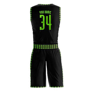 Vêtements de sport en gros, ensembles d'uniformes de basketball personnalisés avec impression par transfert thermique, maille respirante en polyester, maillots pour adultes - Product Image 6