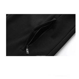 Sweat-shirts à fermeture éclair pour hommes en polyester/coton, coupe classique, tissu polaire 300 GSM, couleur unie, respirant, séchage rapide, pour l'hiver - Product Image 4