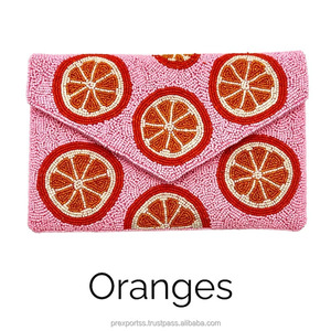 Bolso de Mano con Cuentas y Diseño de Rayas, Bolso Bordado Multicolor Hecho a Mano, Bolso de Lujo Personalizado para Fiesta de Noche, Boda, Novia - Product Image 5