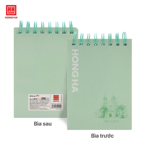 Carnet à spirale Hong Ha Quoc A7 Mini, couverture rigide, 200 pages, inspiration paysage emblématique, portable, élégant, style visuel - Product Image 1
