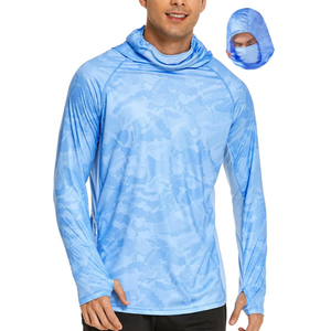 Wholesale Logo Sublimation Fishing Hoodies <b>Uv</b> <b>Protection</b> Shirts Men 2026 Lightweight Ice Cool Quick-dry Fishing <b>Hoodie</b> - Product Image 1