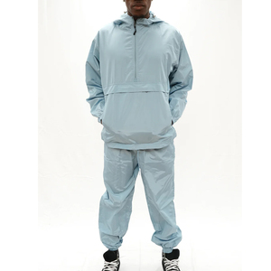 Men Reflective Windbreaker Tracksuit Waterproof <b>Jacket</b> Pants Streetwear <b>Tech</b> <b>wear</b> Custom Logo OEM - Product Image 3