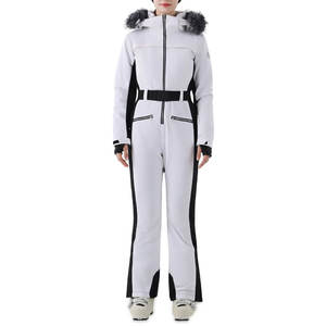 Combinaison de ski une pièce pour femme, combinaison de snowboard extensible, imperméable, isolée, tenue de neige chaude pour l'hiver, coupe ajustée - Product Image 1