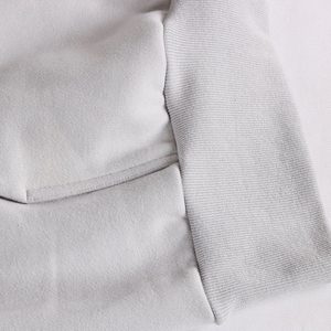 เสื้อฮู้ดดี้สีแดงเบอร์กันดีสำหรับผู้ชาย ผ้าฝ้ายฟลีซสีแดงเลือดหมู คุณภาพสูง แบบเรียบ ไม่มีลาย ขายส่ง - Product Image 4