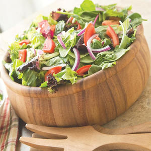 Saladier en bois d'acacia naturel écologique pour mélanger les aliments de service de table, cuisine, table à manger, décor ou présentoir de fruits - Product Image 4