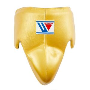 Protector Inguinal de Boxeo Dorado Duradero y Protector, Protector Inguinal Profesional de Piel Sintética para Entrenamiento de MMA - Product Image 1