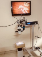 Portable Neurosurgery Microscope Binocular 3/5 Step Zoom Magnification Coaxial Illumination 12.5x WF Eyepiece Floor Stand/Table