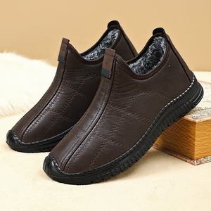 รองเท้าบูทหิมะ2025ผู้ชายเนื้อหนากันน้ำกันการสาดกันลื่นสำหรับเดินหิมะ - Product Image 5