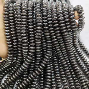 Vente en gros de perles de pyrite naturelle véritable à facettes en vrac faites à la main pour la fabrication de colliers, bracelets et bijoux. - Product Image 2