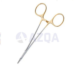 Pinza Portaagujas Derf de Acero Inoxidable de Alta Calidad al por Mayor, 6.5 Pulgadas, Dorado Parcial TC, Instrumento Quirúrgico y de Laboratorio - Product Image 2