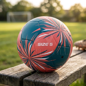 Nuevo Balón de Fútbol Talla 5, Ligero, Cómodo, Duradero, de Alta Calidad, con Diseño Personalizable, Logotipo, Balón de Entrenamiento y Partido, Resistente - Product Image 6
