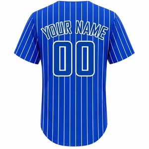 Maillots de baseball personnalisés en gros à manches courtes, en tissu athlétique de qualité supérieure, coupe confortable, qualité durable, imprimé sur le devant - Product Image 2