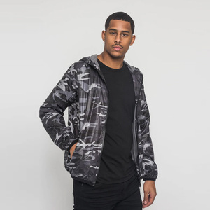 Wholesale Men's Camouflage Print Hooded <b>Waterproof</b> Windbreaker <b>Jacket</b> Zip Front Regular Fit Polyester Outdoor Wear - Product Image 4