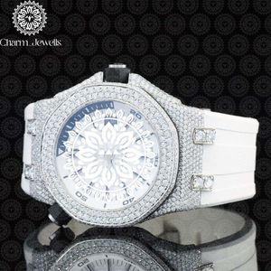 Reloj de Lujo para Hombre Charm Jewells, Acero Inoxidable, Esfera de 40 mm, Correa de 20 mm, Bisel con Diamantes, Cierre Oculto con Botón, Movimiento Mecánico - Product Image 2