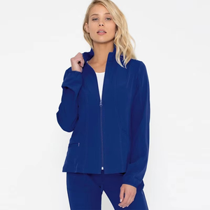 Venta al por Mayor de Uniformes Médicos de Alta Calidad, Chaqueta de Hospital Unisex con Logotipo Personalizado, Tejida, Transpirable y Cómoda, OEM - Product Image 4