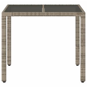 35.4 grigio "x 35.4" x 29.5 "in Poly Rattan con piano in vetro - Product Image 4