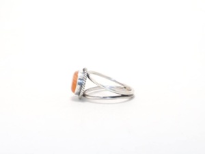 Bague unisexe en argent sterling 925 avec pierre précieuse ovale en cornaline orange naturelle, faite à la main, cadeau de mariage chrétien mignon, bijoux fins et tendance - Product Image 5