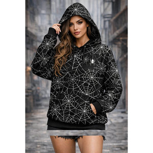 Sweat-shirt unisexe à thème araignée, en polaire écologique respirant, 350g, séchage rapide, imprimé par transfert thermique, streetwear personnalisé - Product Image 6