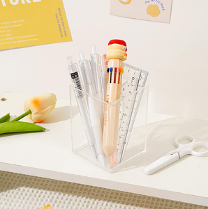 Nuevo diseño elegante portalápices de acrílico para bolígrafos multifunción, para organización de escritorio, útiles escolares y manualidades. - Product Image 1