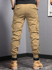 Pantalon cargo jogger tendance pour homme, coupe slim, décontracté, taille élastique douce, tissu léger et écologique, style urbain - Product Image 4