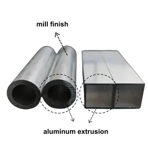 Aluminum Extrusion Profiles Seamless Tubes For Industry
